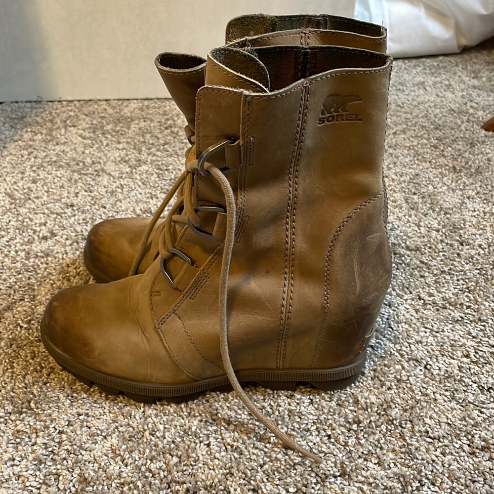 Sorel Brown Ankle Boots